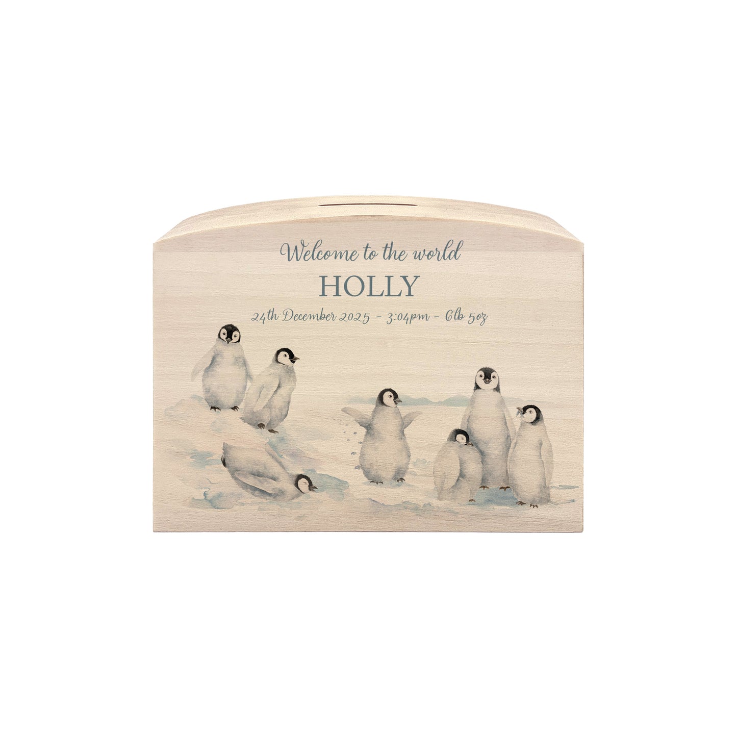baby animal nursery decor personalised wooden money box