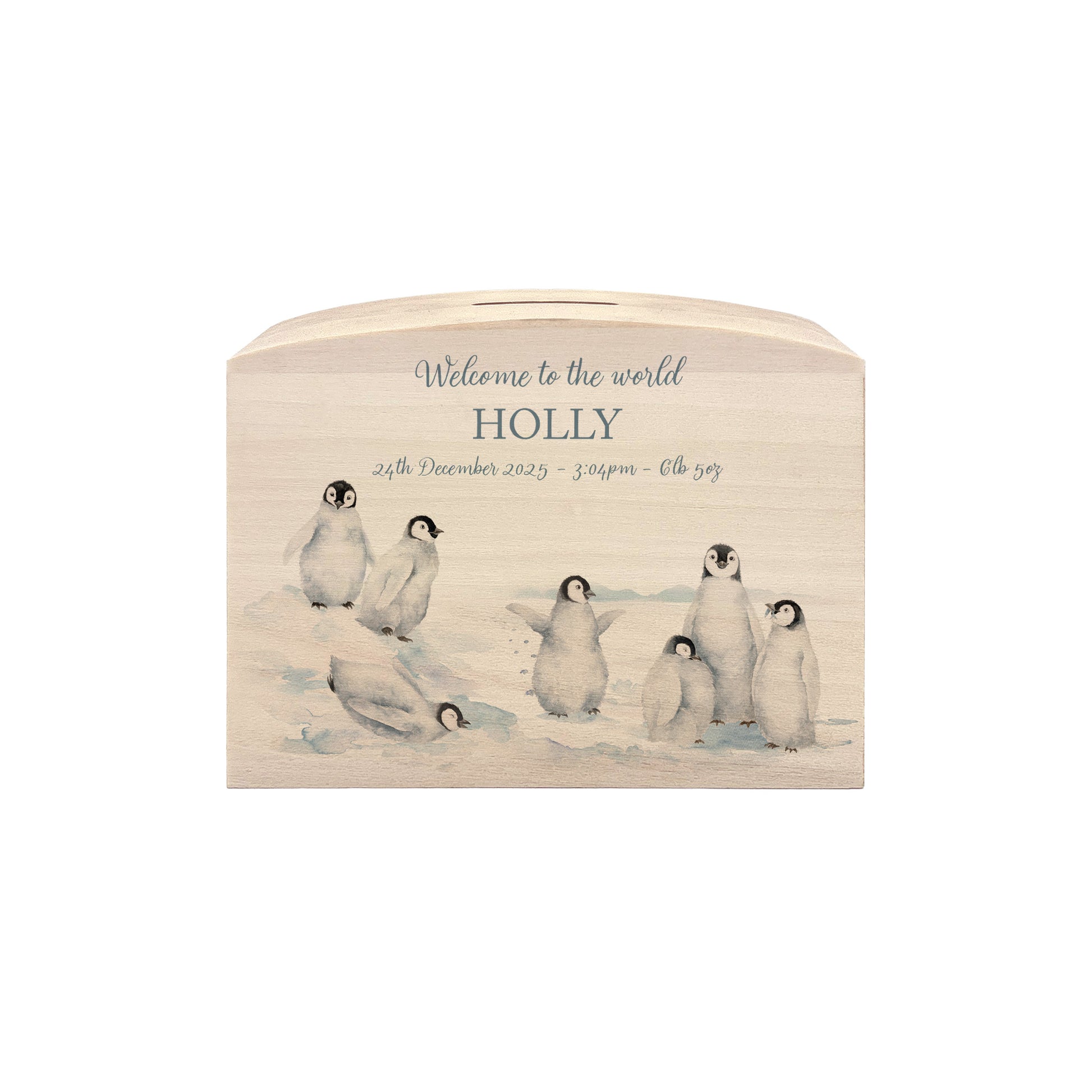 baby animal nursery decor personalised wooden money box