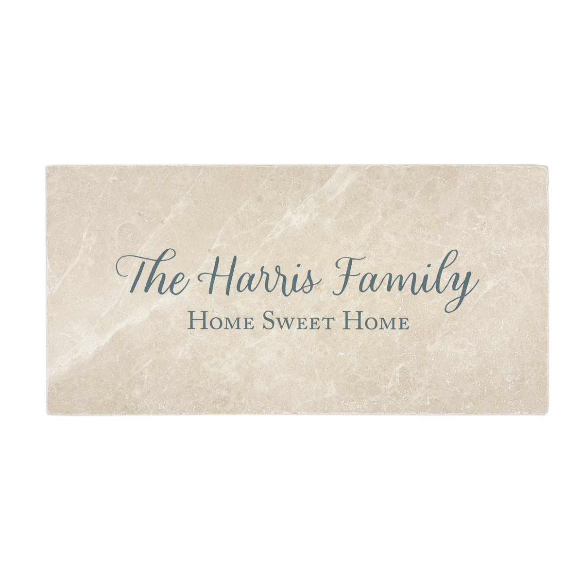 Personalised text only stone tile for walls, windowsills and splashbacks. 