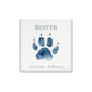 A beautifully crafted solid wooden pet photo urn for ashes, finished in white with a soft watercolour design of your cat or dogs paw print, Thoughtfully made for either display or burial, this personalised urn can be customised to create a meaningful memorial. Perfect for holding ashes of a beloved pet, it serves as a comforting tribute and keepsake.