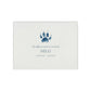 A beautifully crafted solid wooden urn, finished in white with a soft watercolour design of your cat or dogs paw print, Thoughtfully made for either display or burial, this personalised urn can be customised to create a meaningful memorial. Perfect for holding ashes of a beloved pet, it serves as a comforting tribute and keepsake.