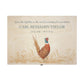 Wooden box with a lid featuring an illustration of a pheasant on a wooden background Perfect funeral memory keepsake box, for storing ashes, order of service, flowers, pictures. 