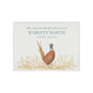 Memorial Pheasant Tall White Wooden Urn