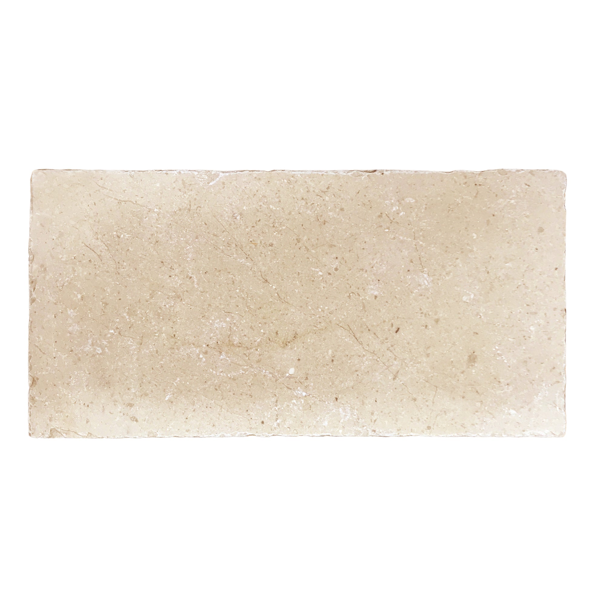 A large rectangular cream marble tile.