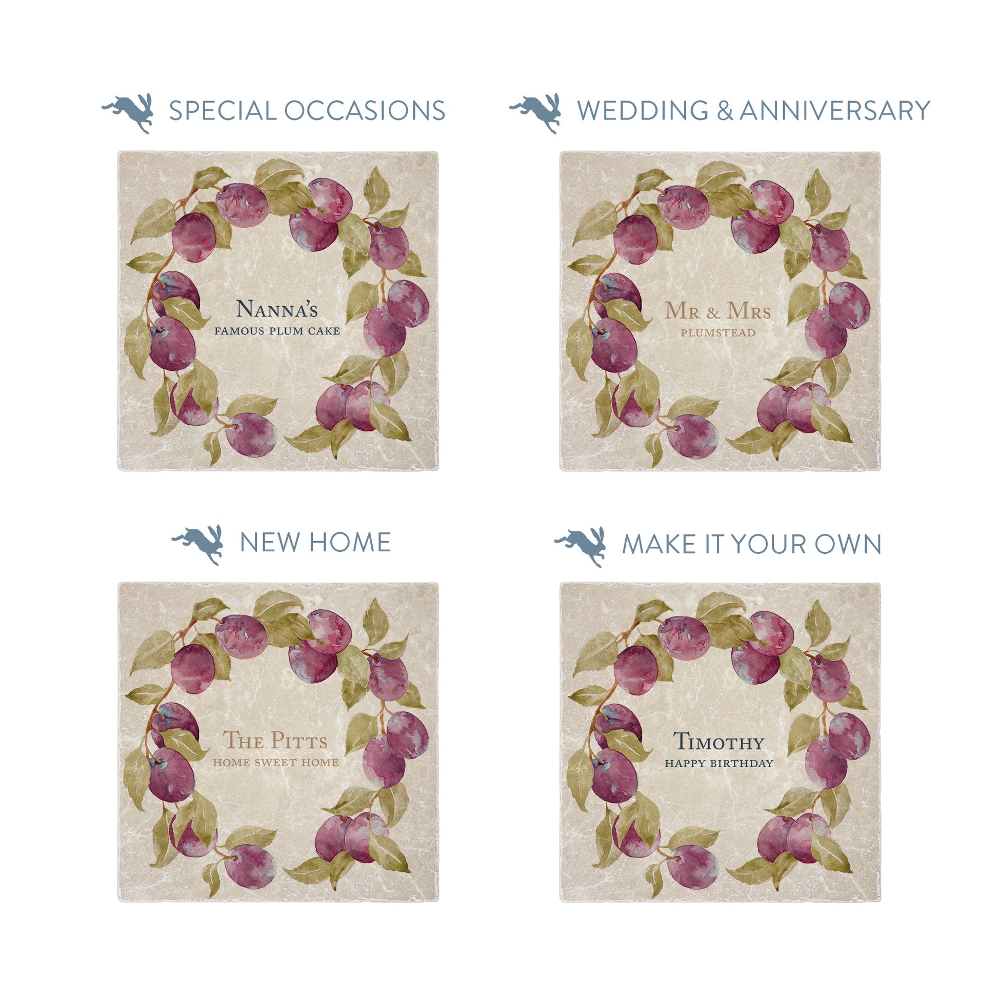 personalised text examples, making your platter truly yours.  