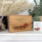 A beautifully crafted solid Bamboo wooden urn, personalised and finished with a soft watercolour design of a race car on a track, for the person who loved cars and all things racing. Great for Dad, Grandad, Brother, Son, Uncle.  Thoughtfully made for either display or burial, this personalised urn can be customised to create a meaningful memorial. Perfect for holding ashes of a loved one or a beloved pet, it serves as a comforting tribute and keepsake. 