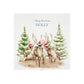 White Wooden Christmas Eve box, perfect for Christmas sweets and treats. A great Keepsake box with Santa's Reindeer with Santa hats ready to enjoy the Christmas festivities. 