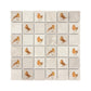 Mosaic splashback featuring a colourful watercolour Robins