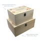 Wooden box with a decorative lid featuring illustrations of Robins on Branches Perfect funeral memory keepsake box, for storing ashes, order of service, flowers, Funeral Box