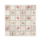 Watercolour roses and rose hips shown across individual mosaic pieces.