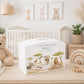 Hippo, meerkat, Lion ,, Elephant, Zebra, Leopard and Giraffe gathered around the watering hole- Pictured on a money box,  perfect Safari design for children's bedroom or nursery.  