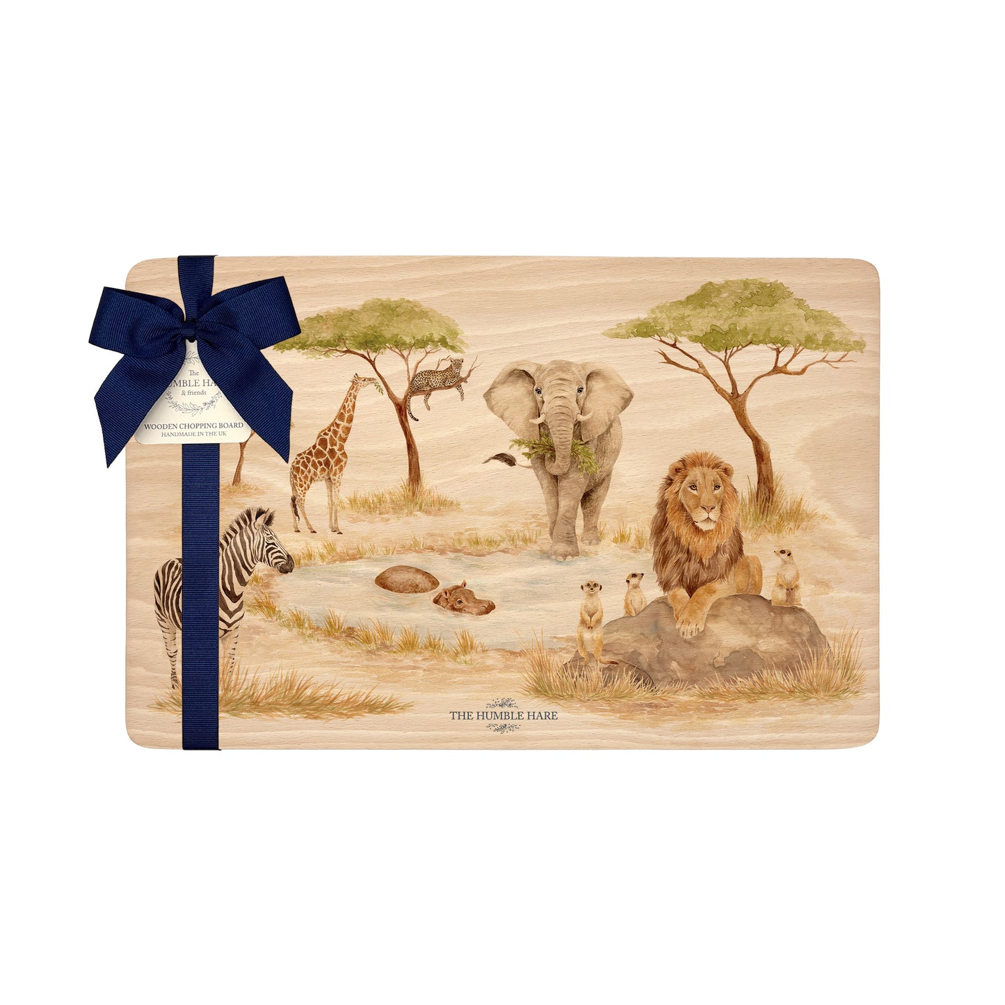 Safari animals chopping board