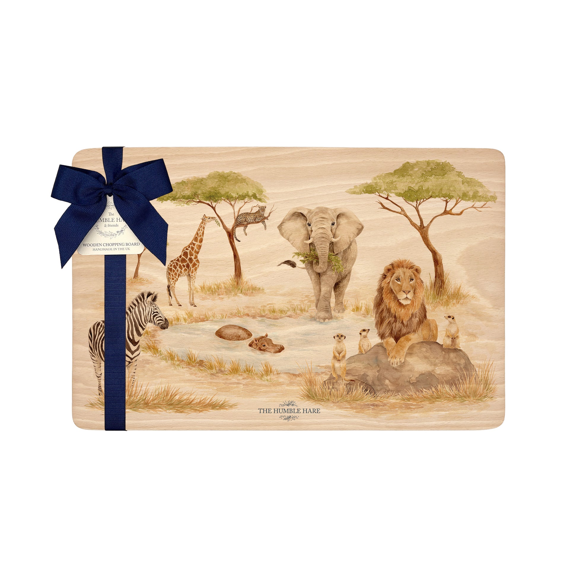 Safari animals chopping board
