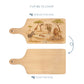 Savannah animals gathering around the watering hole on our flip chopping boards. 
