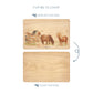 Shetlands playing in the field, featuring on our wooden chopping boards 
