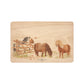 Shetlands playing in the field, featuring on our wooden chopping boards 