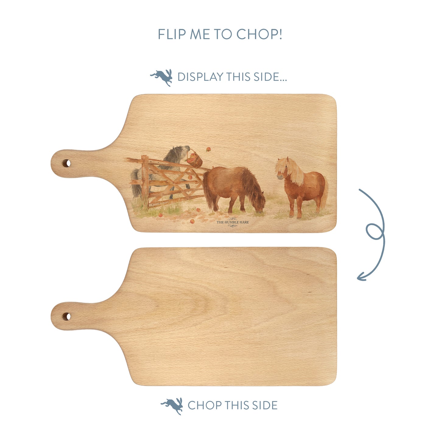 Silly Shetlands Wooden flip chopping board 