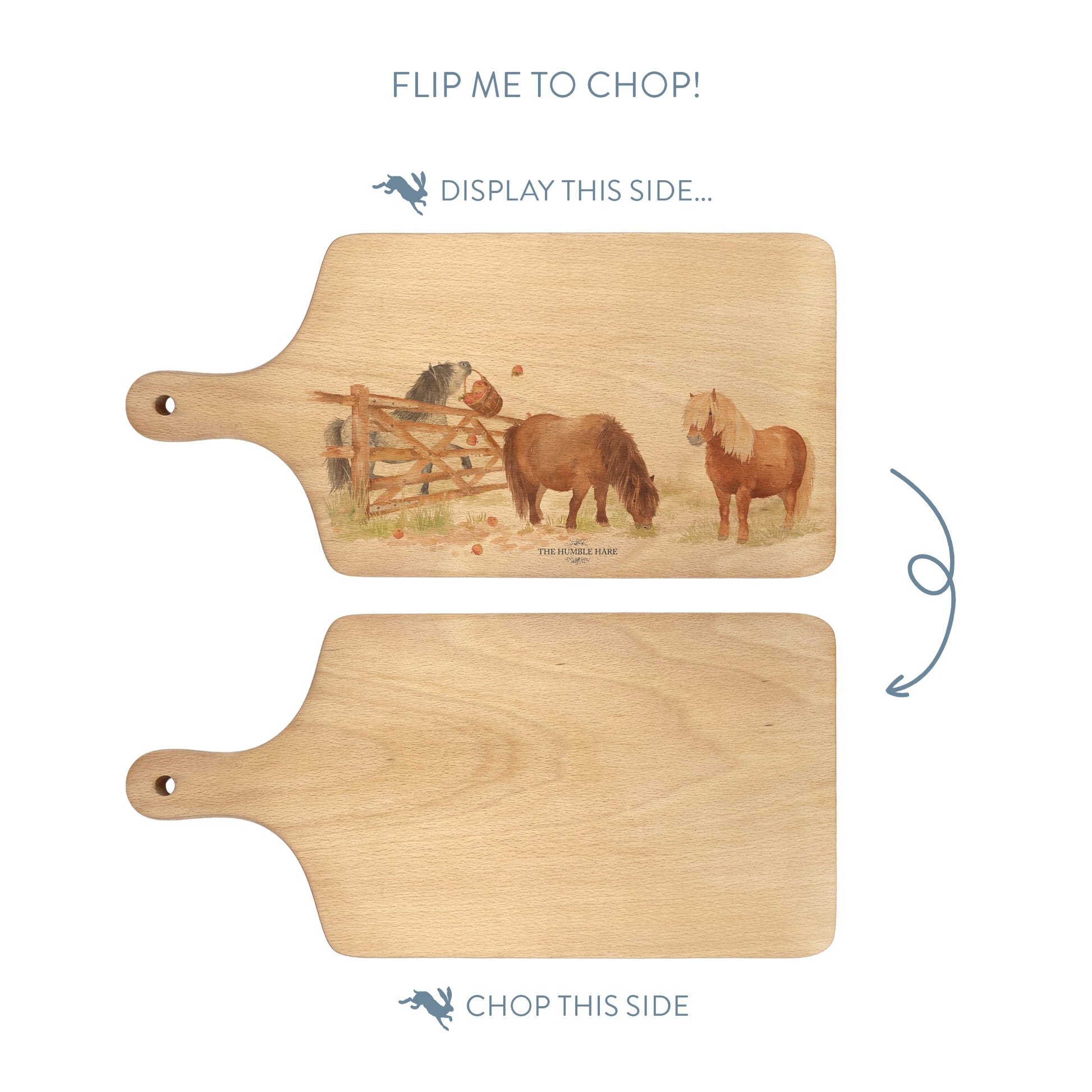 Silly Shetlands Wooden flip chopping board 
