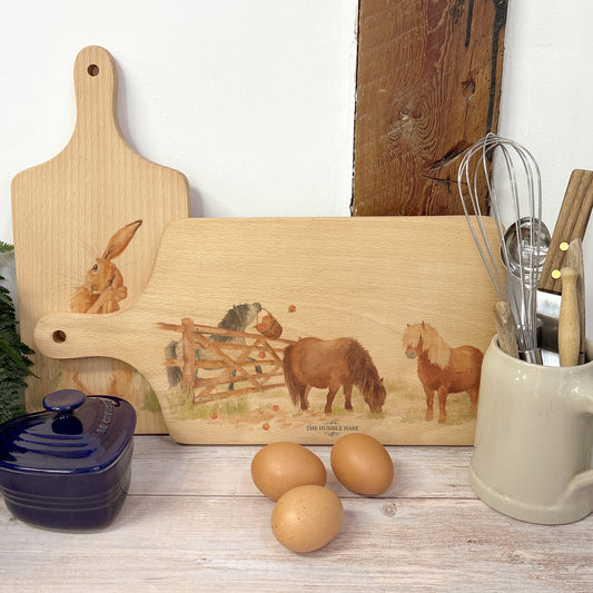 Silly Shetlands Wooden flip chopping board 