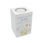 wooden cuboid luxury tealight holder with gorgeous personalised options . Each product is lovingly designed, handmade with our Countryside inspired watercolour designs. This design features a Spring Flowers and buzzy bees,  unique designs to remember a loved on, great for memorial occasions 