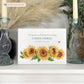 Luxury solid wooden white painted Sunflowers watercolour illustration our urns and Caskets for displaying or burying ashes. Customisable and can be personalised. Perfect funeral memory keepsake urn, for storing ashes for humans and pets.