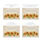 Wooden box with a lid featuring an illustration with sunflowers Perfect funeral memory keepsake box, for storing ashes, order of service, flowers, pictures. 