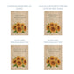Memorial Solid Oak Photo Frame, personalise with your own message or select from our drop down selection. handmade watercolour paintings, this design features a bunch of sunflowers