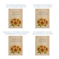 Memorial Solid Oak Photo Frame, personalise with your own message or select from our drop down selection. handmade watercolour paintings, this design features a bunch of sunflowers
