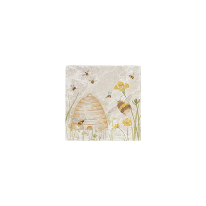 Buzzy Bees resting in the flower meadow before heading back to their hive nestled away deep withing the meadow. Beautiful splashback tiles for the kitchen. 