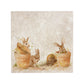 This design features our cheeky bunny rabbits hiding and nibbling away in pots. The perfect gift for the bunny lover. 