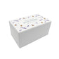 Luxury solid wooden white painted Urn with Busy Bees with lavender. watercolour illustration, our urns and Caskets for displaying or burying ashes. Customisable and can be personalised. Perfect funeral memory keepsake urn, for storing ashes for humans and pets. 