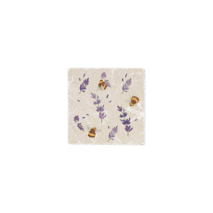 Lots of Busy Bees buzzing around springs of lavender. The perfect flower to bring a touch of the outdoors indoors. 