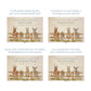 Wooden box with a lid featuring an illustration of Donkeys on a wooden background Perfect funeral memory keepsake box, for storing ashes, order of service, flowers, pictures. 