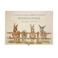 Wooden box with a lid featuring an illustration of Donkeys on a wooden background Perfect funeral memory keepsake box, for storing ashes, order of service, flowers, pictures. 