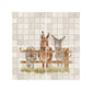 Decorative Donkey marble statement Watercolour mural inspired by the Great British countryside