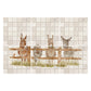Decorative Donkey marble statement Watercolour mural inspired by the Great British countryside