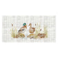 Luxury marble kitchen marble mural featuring a picturesque British countryside landscape, featuring Mallards