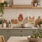 Handcrafted decorative marble mural inspired by the beauty of the British countryside