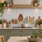 Handcrafted decorative marble mural inspired by the beauty of the British countryside