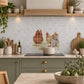 Handcrafted decorative marble mural inspired by the beauty of the British countryside