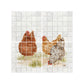 Handcrafted decorative marble mural inspired by the beauty of the British countryside