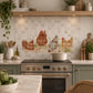 Handcrafted decorative marble mural inspired by the beauty of the British countryside