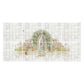 Traditional British countryside scene featured on an elegant decorative marble mural