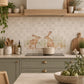Bespoke Hare statement marble mural bringing the beauty of the British countryside indoors