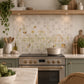 Luxury decorative tiles featuring a serene British countryside landscape
