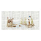 Bespoke decorative kitchen tiles featuring a traditional English countryside scene an otter and kingfisher 