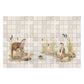 Bespoke decorative kitchen tiles featuring a traditional English countryside scene an otter and kingfisher 