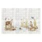 Bespoke decorative kitchen tiles featuring a traditional English countryside scene an otter and kingfisher 