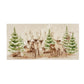 A group of Reindeer resting surrounded by snowy pine trees. The perfect centrepiece for a show stopping Kitchen Renovation 