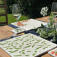Elegant Runner Bean design on our classic marble Large Platter Size-In The Humble Hares Classic Watercolour style 